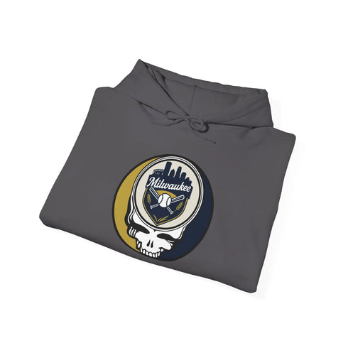 Grateful Dead - Milwaukee Brewers Grateful Dead Unisex Heavy Blend Hoodie - MLB - StealieShop
